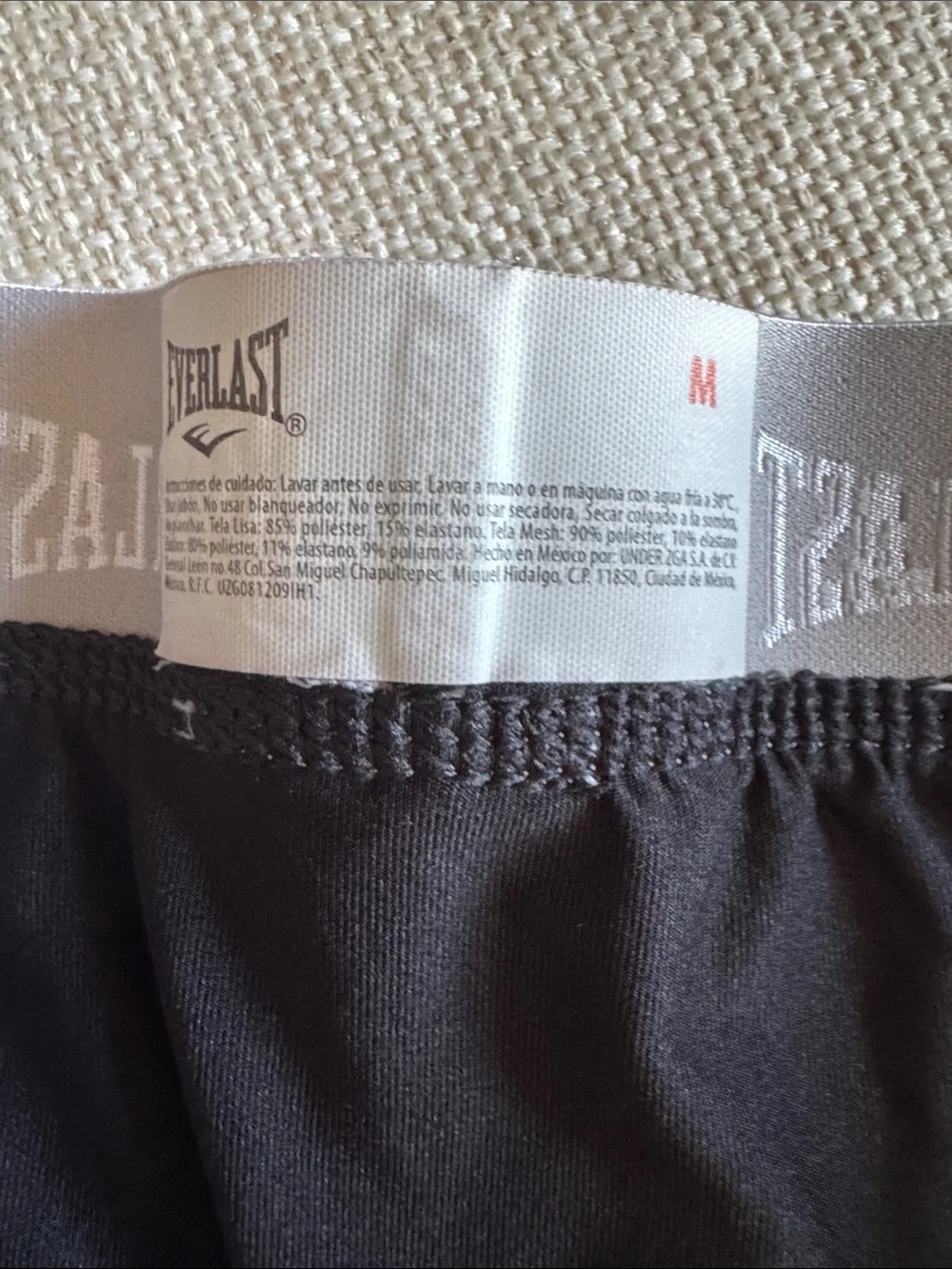 Everlast Black Boxer Briefs with Silver Waistband